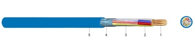 JE-Y(ST)Y Bd EB Instalační kabel pro průmyslovou elektroniku pro jiskrově bezpečné obvody (EX)JE-Y(ST)Y Bd EB